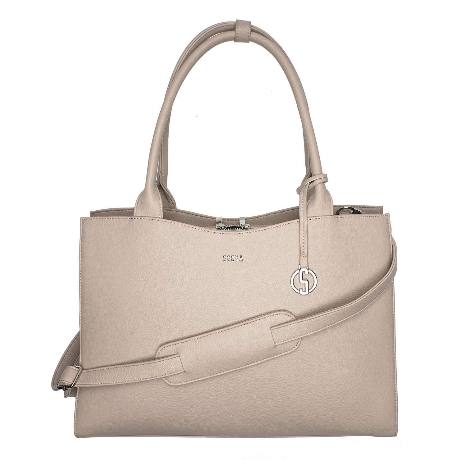 Socha - Wholesale Laptop Bag - Women's - Women's laptop bag/business bag - straight vanilla 15 inch1