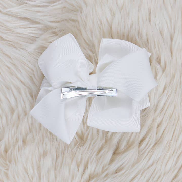 Marie Nicole Clothing - Wholesale Hair Bow - Kids - 5 Inch Double Layer Bow - 70 Colors Available