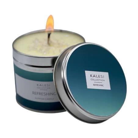Scented Candle Tin - Refreshing for wholesale by Kalesi Collection Ltd