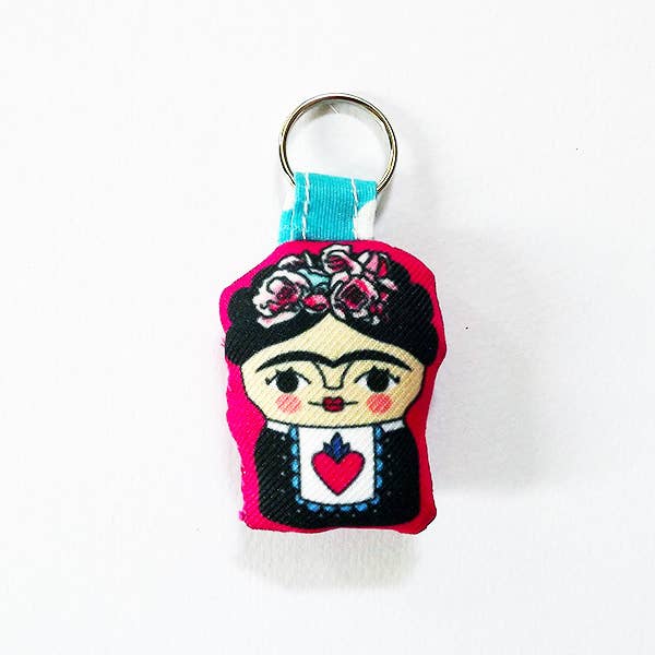 Frida Kahlo keychain, heart, mexican heart for wholesale by Chunchitos