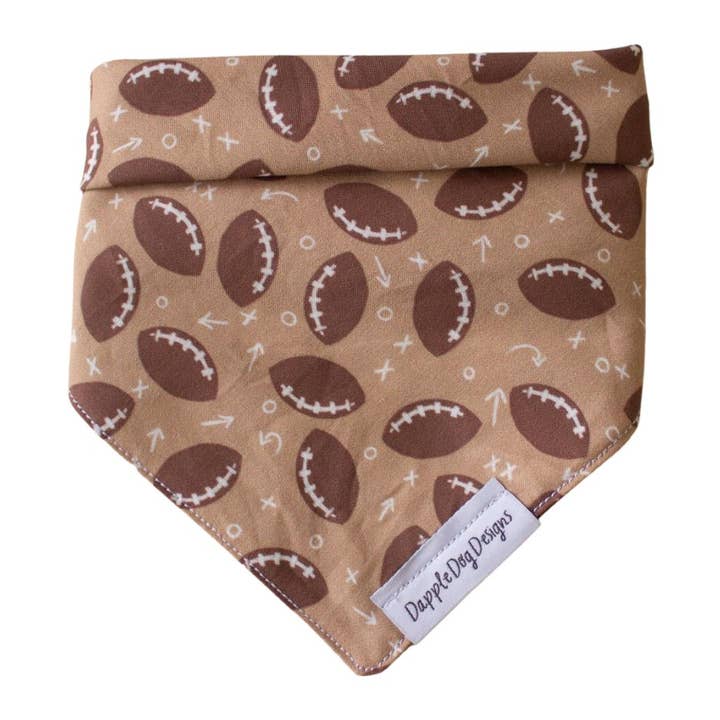Dapple Dog Designs - Wholesale Pet Bandana - Dog - Football Bandana - Sports Dog Bandana