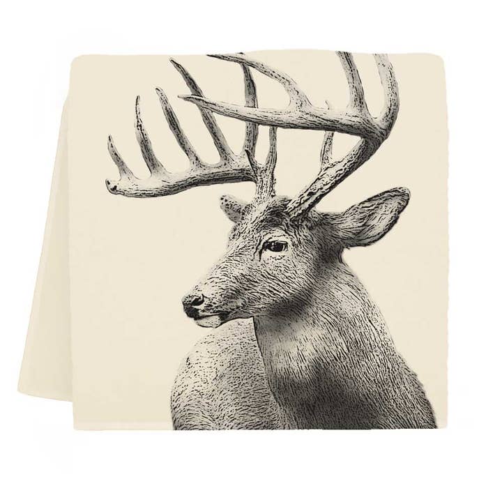Eric & Christopher - Wholesale Tea Towel - American Woodlands Collective Buck #4 Tea Towel2