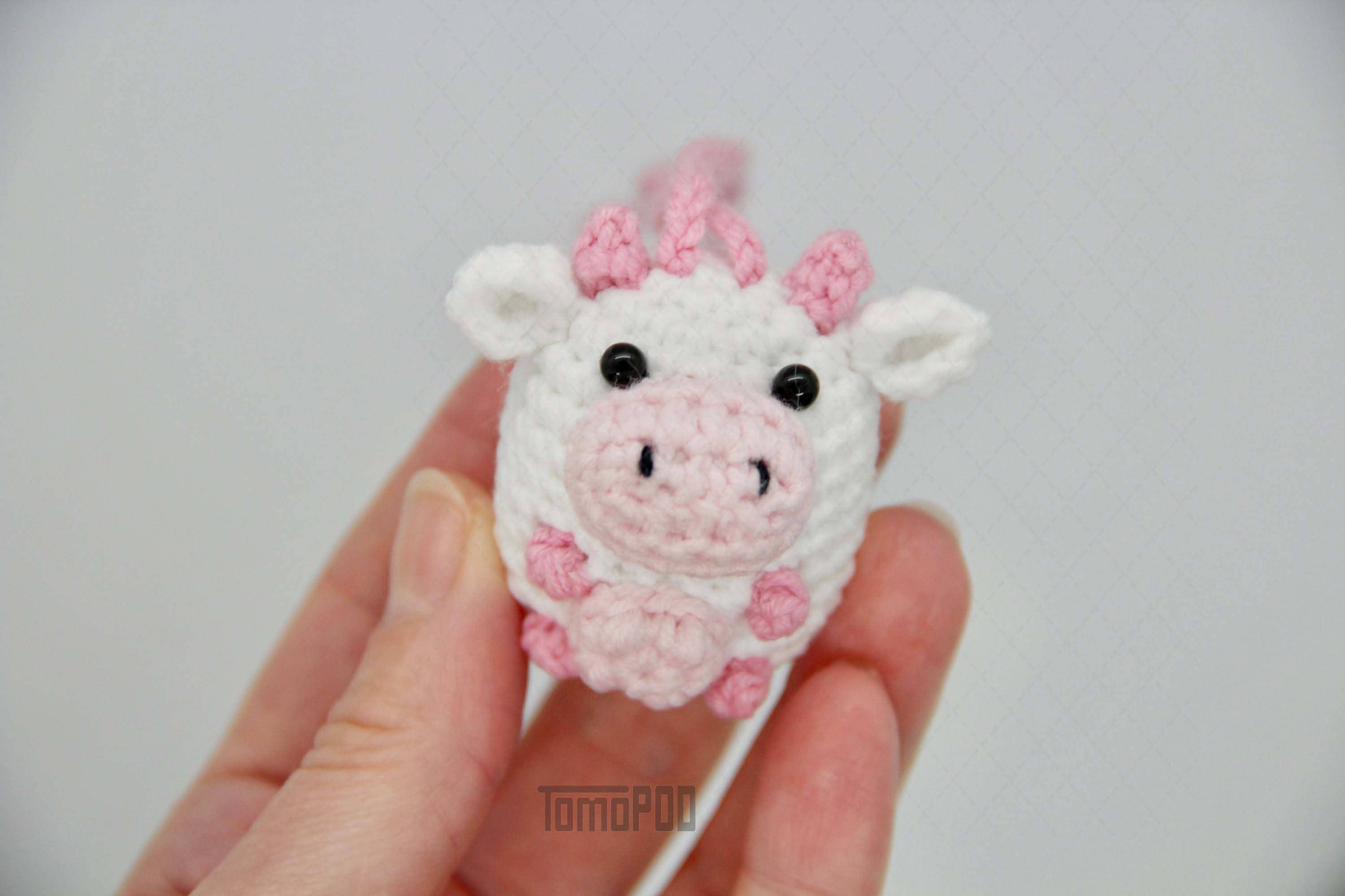 TOMOPOD LLC - Wholesale Car Decorative Charm - Unisex - Crochet Cow Car Mirror Hanging Accessories, New Car Gift4