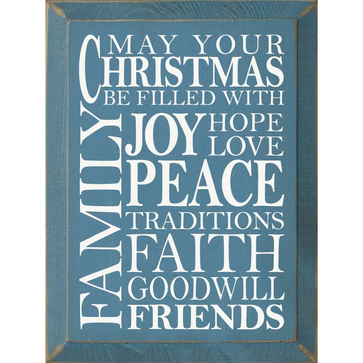 May Your Christmas Wood Sign for wholesale by SAWDUST CITY