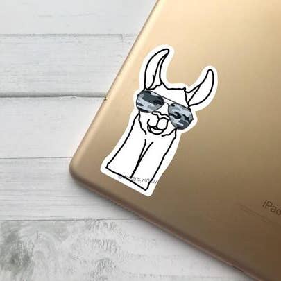 Autocollant Alpaga pour la vente par Olivia Jean Boutique