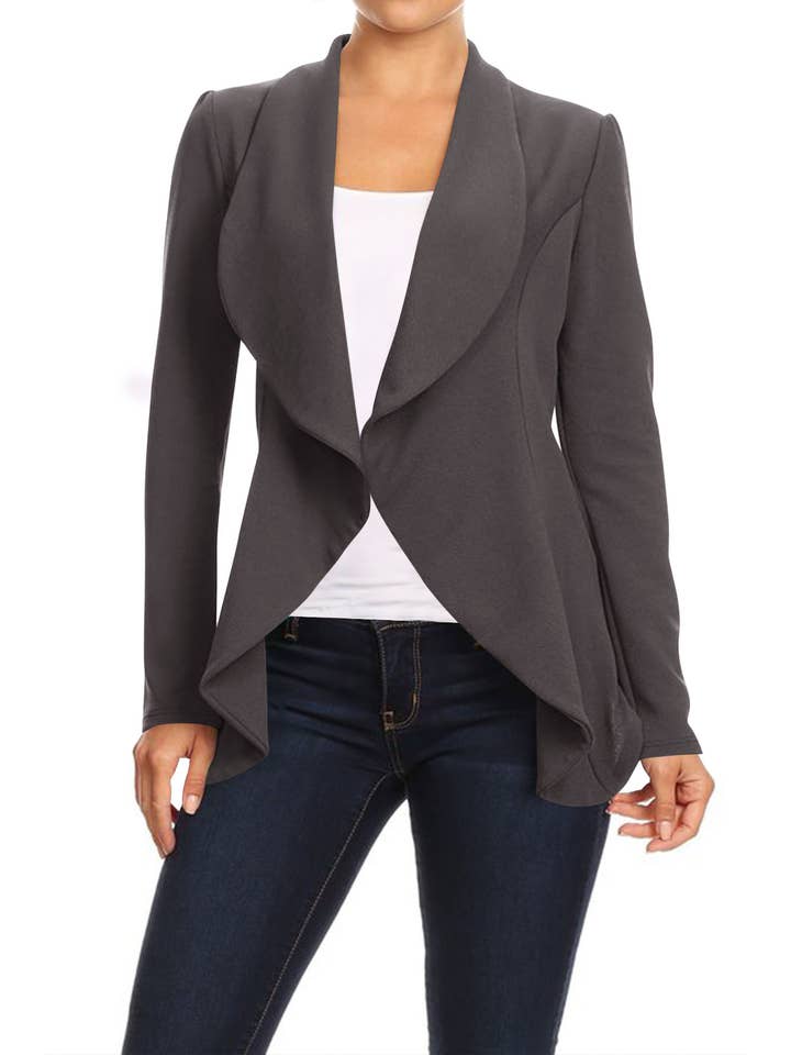MOA COLLECTION - Wholesale Blazer - Women's - Women's Casual Office Work Basic Blazer Jacket S-3XL12