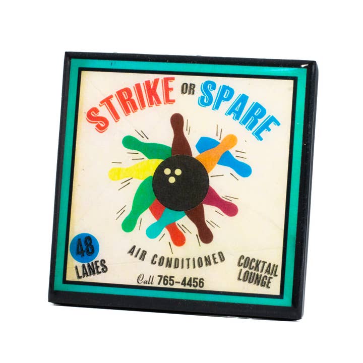 Cheltenham Road - Wholesale Coasters - Lets Bowl! Vintage Bowling Coaster Set5