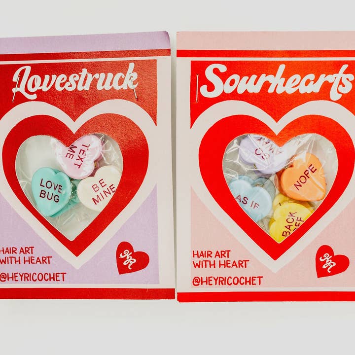 Candy Heart Clips for wholesale by Hey Ricochet