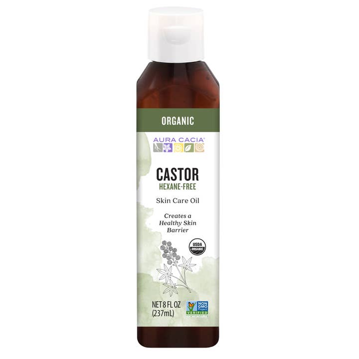 Organic Castor Skin Care Oil, Hexane-Free, 8 Fl Oz for wholesale by Aura Cacia