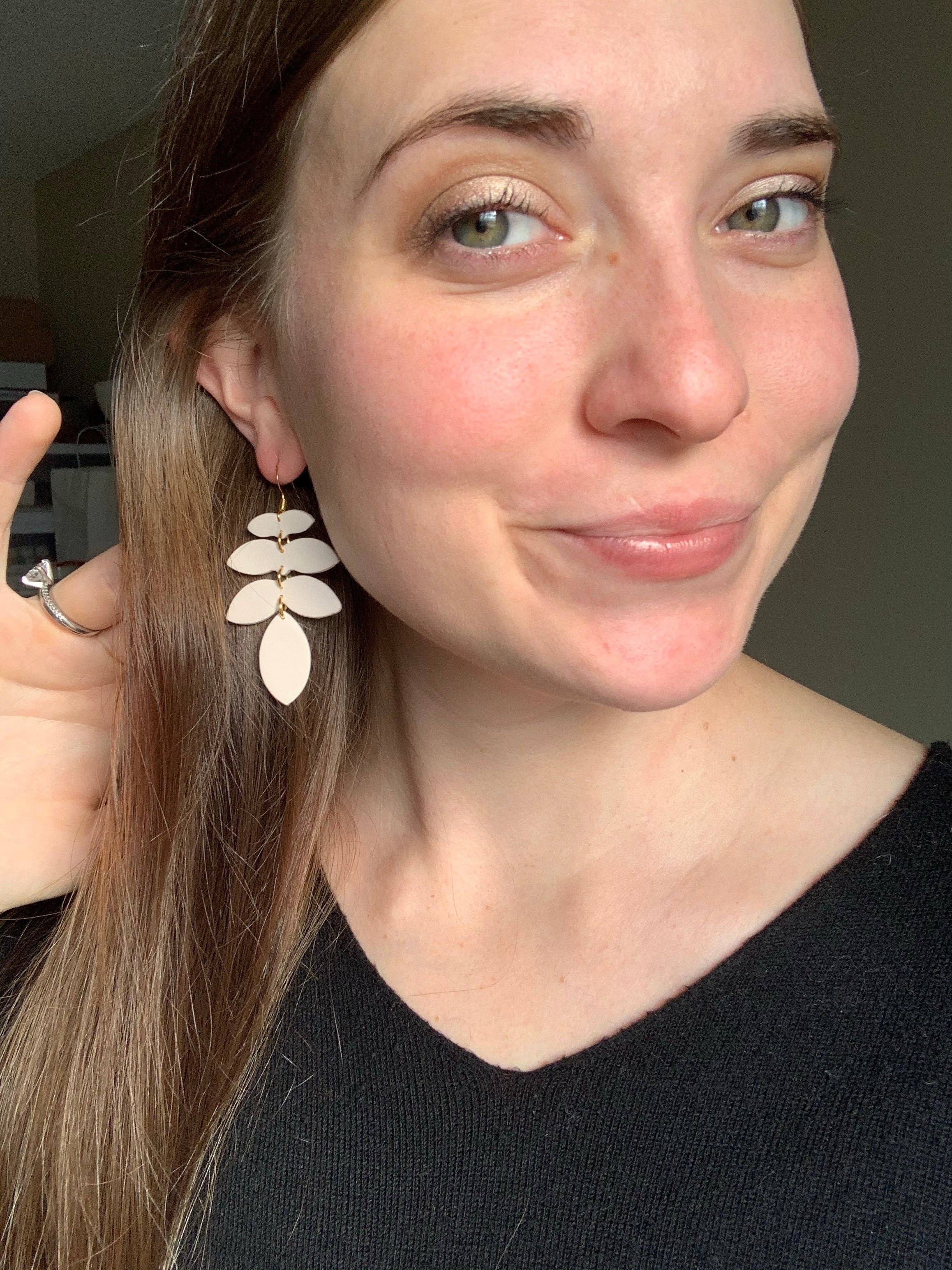 Clay By Denae - Wholesale Dangle Earrings - Mel Earring in Burgundy1