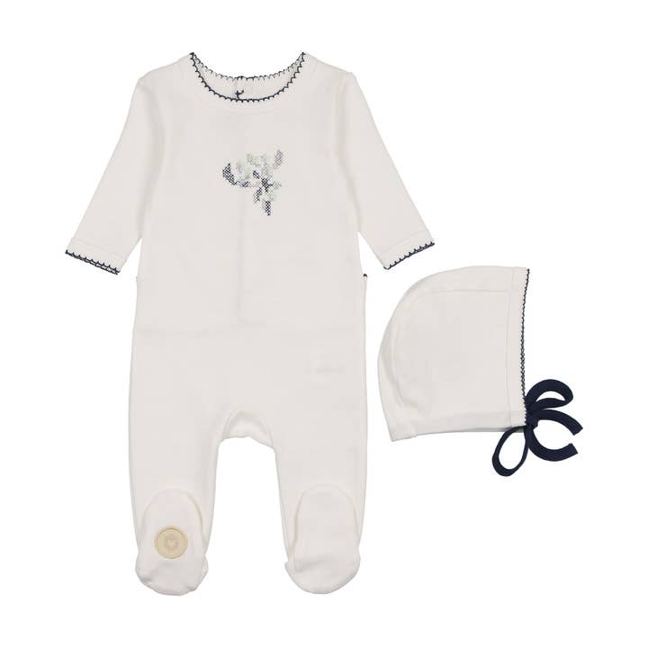 Erbstück Beeren-Strampler & Mützenset für den Großhandel von Mon Tresor Bebe