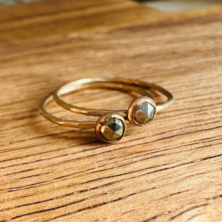 Notions of Lovely - Wholesale Multi-Stone Ring - Skinny Mini Jeweled Stacker Rings - 14k Gold Fill5