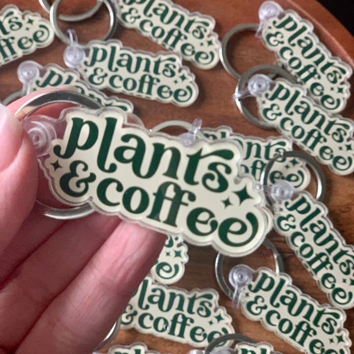 Axle Rose Co - Wholesale Keychain - Women's - Plants & Coffee Keychain