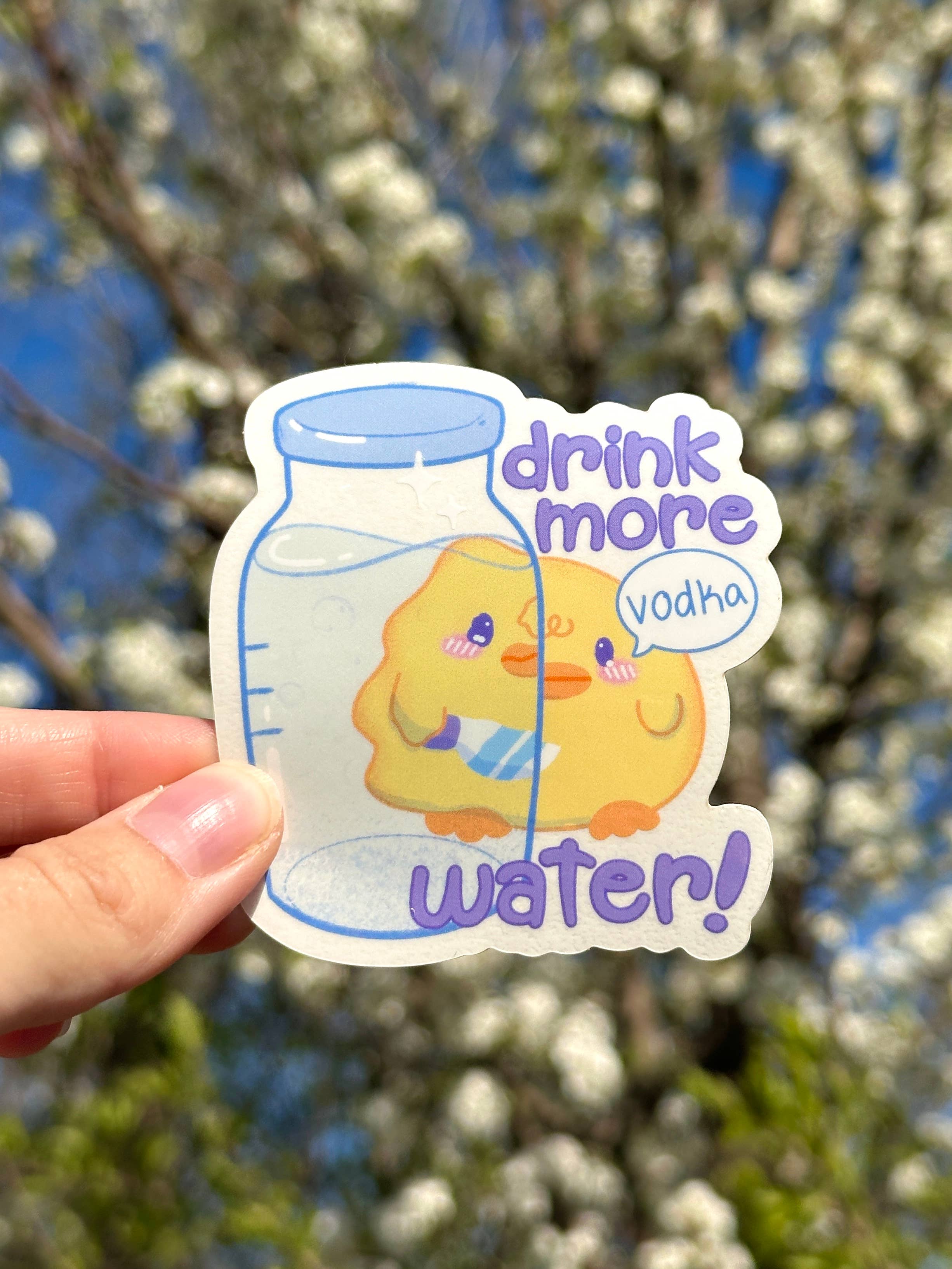 Uni & Umi - Wholesale Sticker - Translucent Water Bottle Sticker | Funny Sticker1
