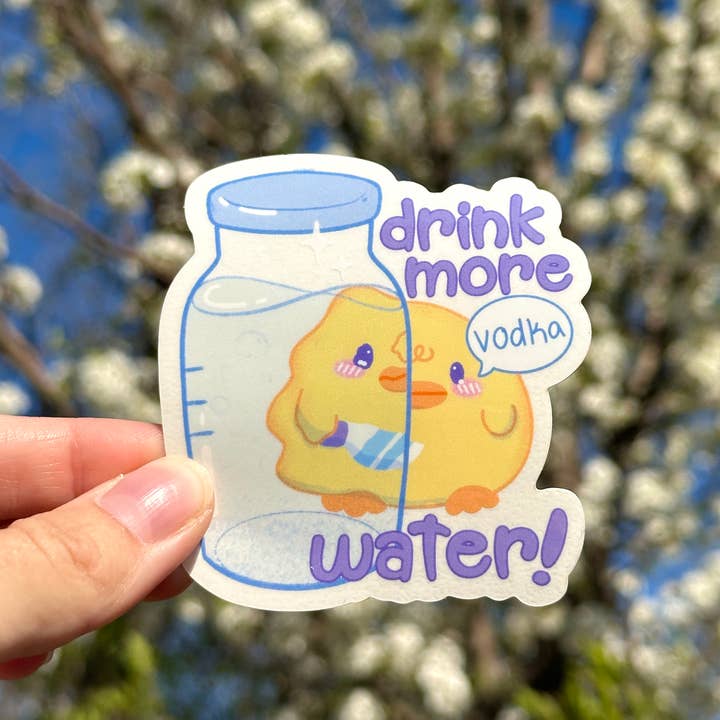 Uni & Umi - Wholesale Sticker - Translucent Water Bottle Sticker | Funny Sticker1