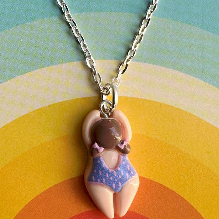 NEW Swimmers Swimming Resin Necklace 8 designs mermaid for wholesale by Jewells