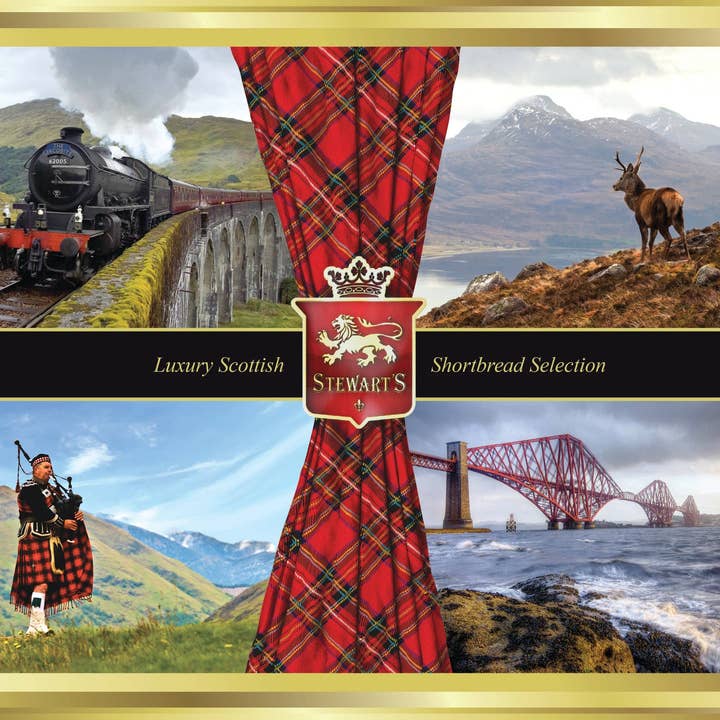 Scottish Collection Shortbread Tin - 400g for wholesale by Stewart's Scotland
