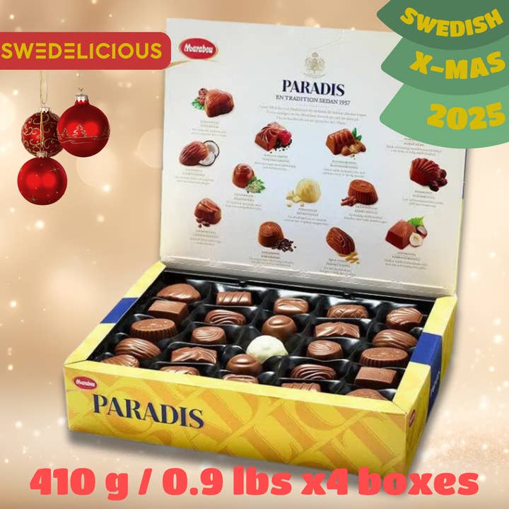 Paradis Chocolate Box – Swedish Chocolate Premium Pralines for wholesale by Swedelicious - Swedish Candy