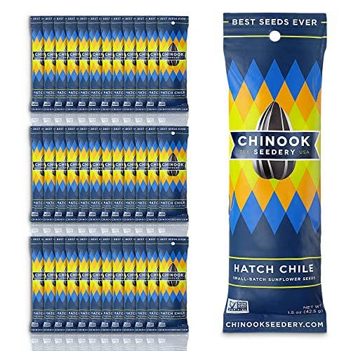 Chinook Seedery – Sementes/grãos por atacado – Sementes de Girassol Hatch Chile | Snacks de Superalimentos | 1,5oz
