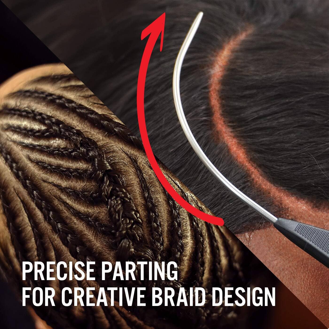 EBIN NEW YORK - Vente Peigne/brosse à cheveux - Peigne à pilet incurvé Braid Formula2