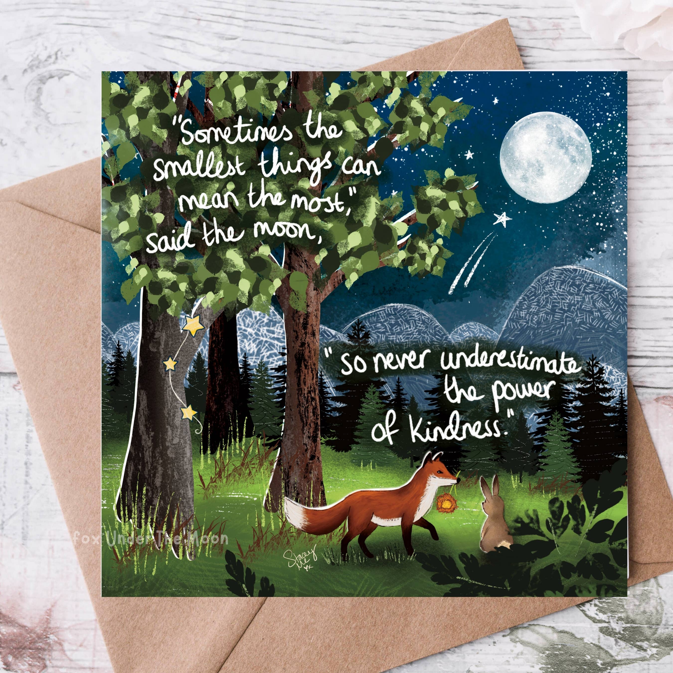 Fox Under The Moon – wholesale Everyday greeting card – 'The Smallest Things' -Greeting Card From Fox Under The Moon0