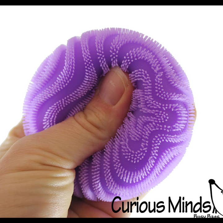 Curious Minds Toys - Wholesale Squishy Toy - Kids & Baby - 1 NeeDoh Fuzzball Waves Soft Doh Filled Stretch Ball - Ultr