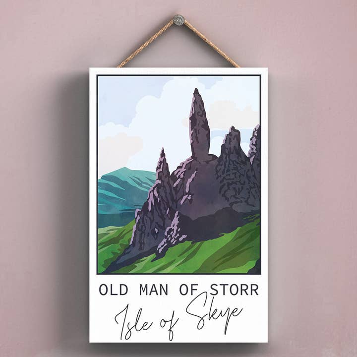 P4964 - Old Man Or Storr Day Scotlands Landscape Illustratio for wholesale by Vivid Squid Wholesale