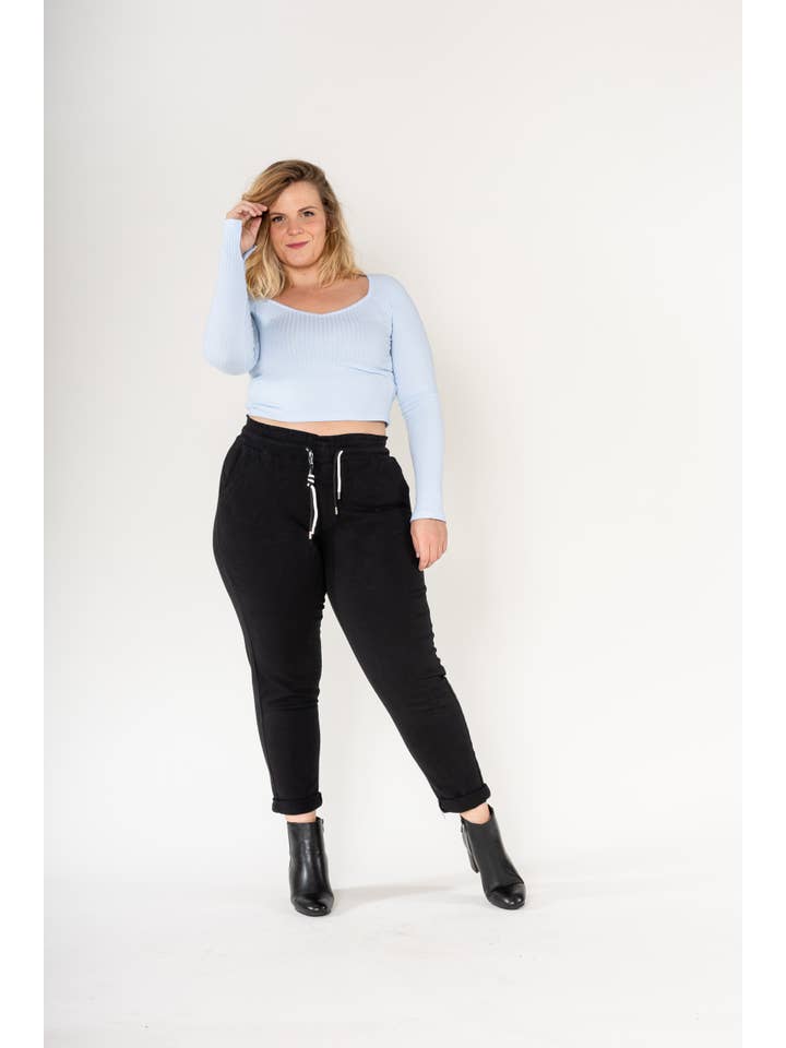 Nina Carter - Wholesale Lounge Sweatpants/Joggers - Women's - Pantajogg curve plus size comfortable Nina Carter P518 1