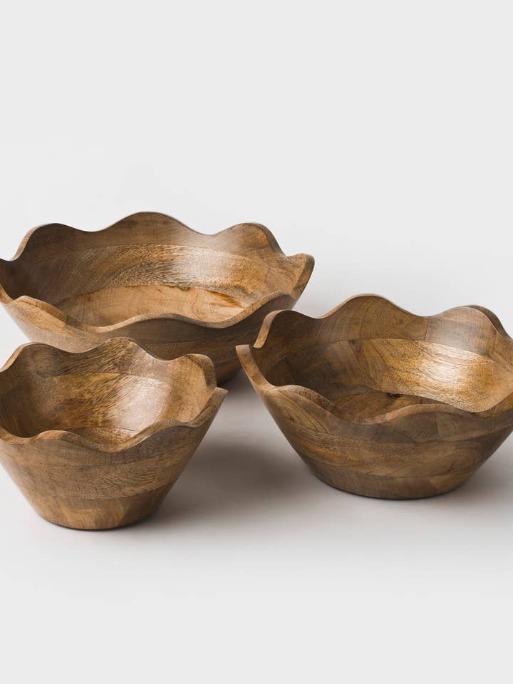 Scalloped Wooden Bowls and other Purchase Wholesale made in india. Free Returns & Net 60 Terms on Faire trending on Faire.