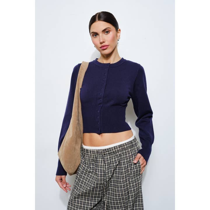 Cardigan à boutons-pression Cassandra pour la vente par Loucia