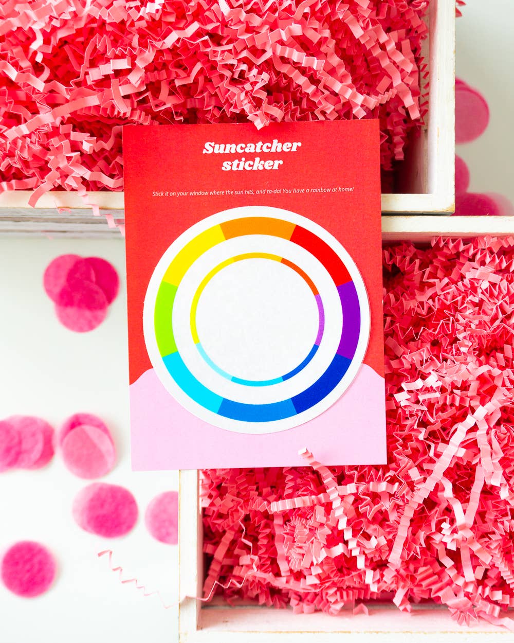 Creative Goodie - Wholesale Sticker - Color wheel suncatcher sticker, Rainbow window decal4