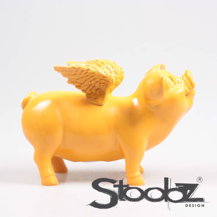 Imhof & Stevens BV – Großhandel Sparschwein/Münzdose – STOOBZ SPARSCHWEIN MIT FLÜGELN 14X25X15 CM | SPARDOSE |