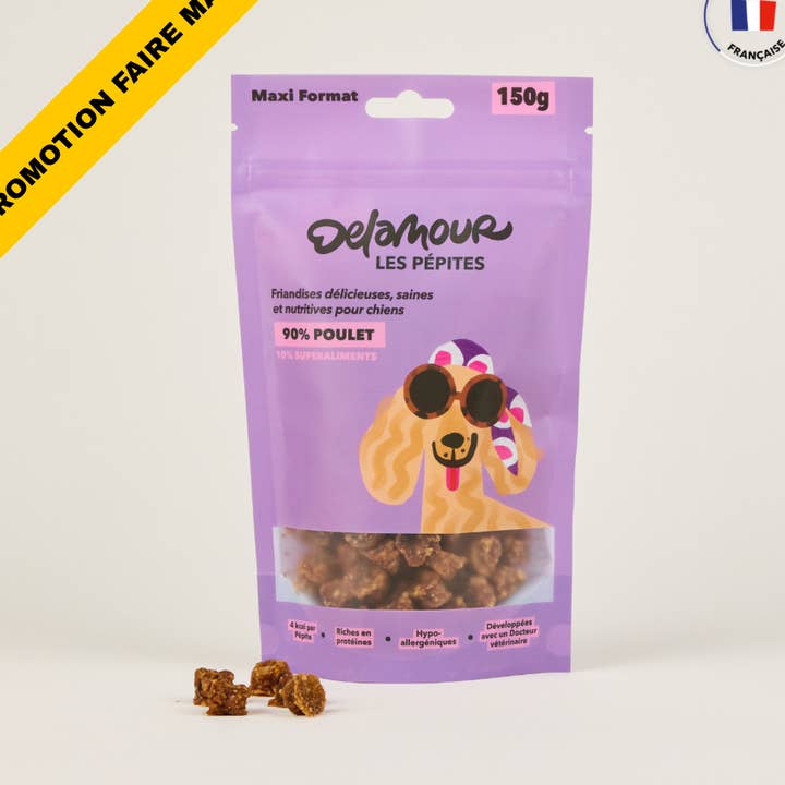 Pepite, formato ricarica - Pollo (150g) per la vendita all'ingrosso da parte di Delamour