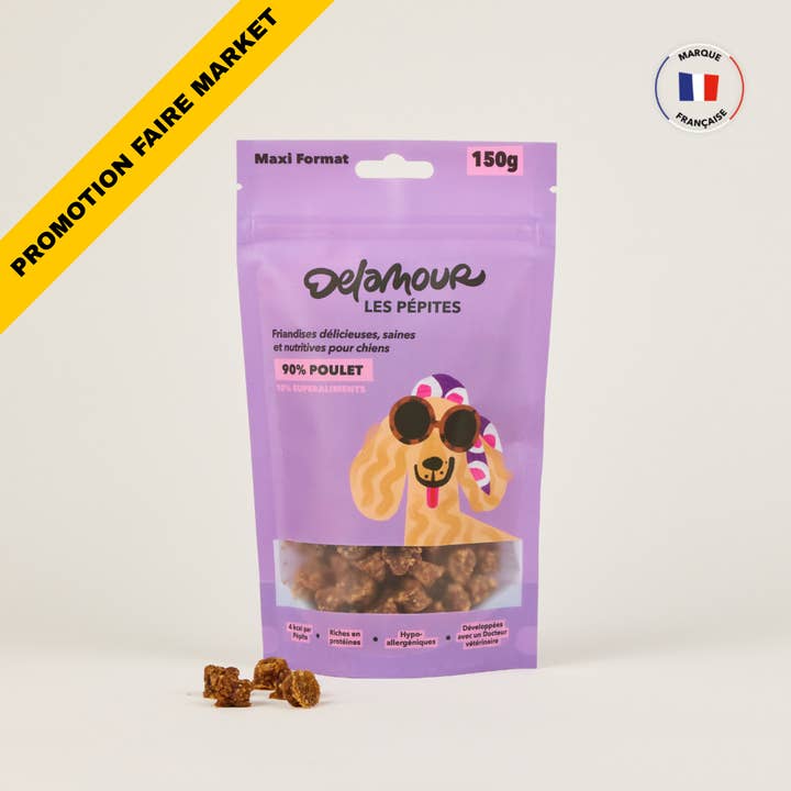 Pepite, formato ricarica - Pollo (150g) per la vendita all'ingrosso da parte di Delamour