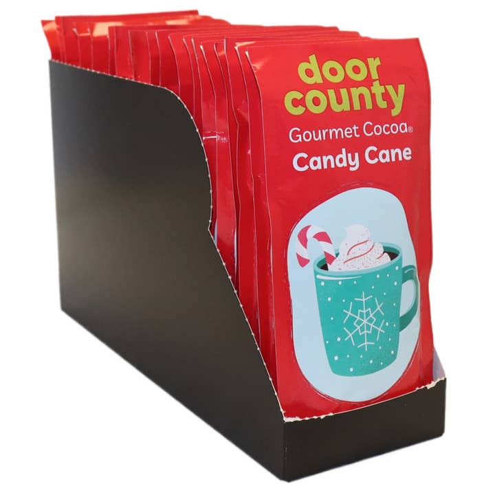 Door County Coffee - Wholesale Hot Cocoa Mix/Kit - Door County Candy Cane Gourmet Hot Cocoa - One Mug Packet3