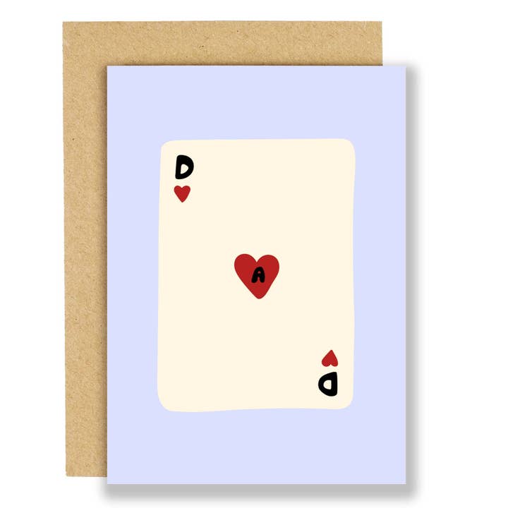 Dad, ace of hearts for wholesale by Eat the Moon | Greeting cards and stationery