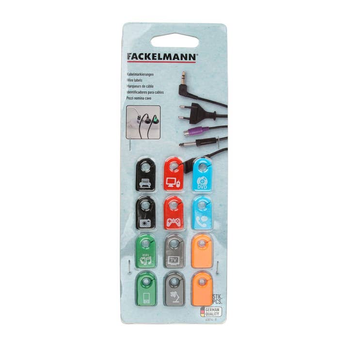 Fackelmann - Wholesale Craft Supplies - Fackelmann Tecno Electric Cable Markers (Pack of 12)6