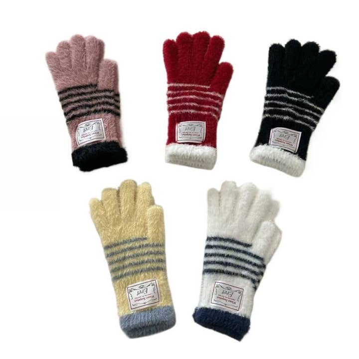 Gloving - Women’s Touchscreen Stripe Gloves for wholesale by Funkyrel® Atzbranding Limited