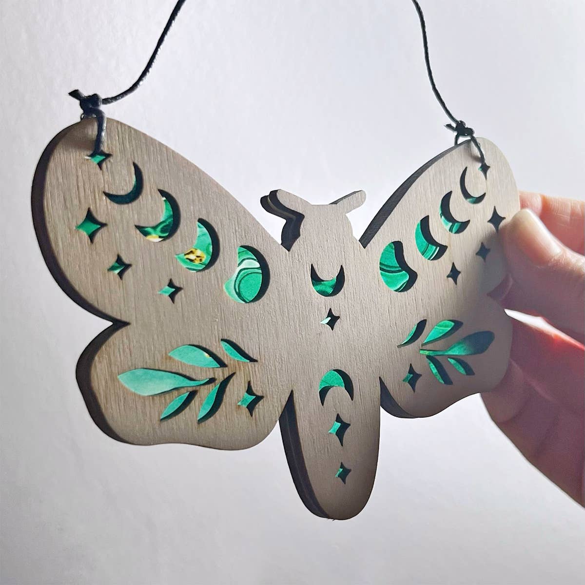 Squirrel Tacos Papercuts - Wholesale Ornament - Fantasy Moth Holiday Decor - Tree Ornament Suncatcher3