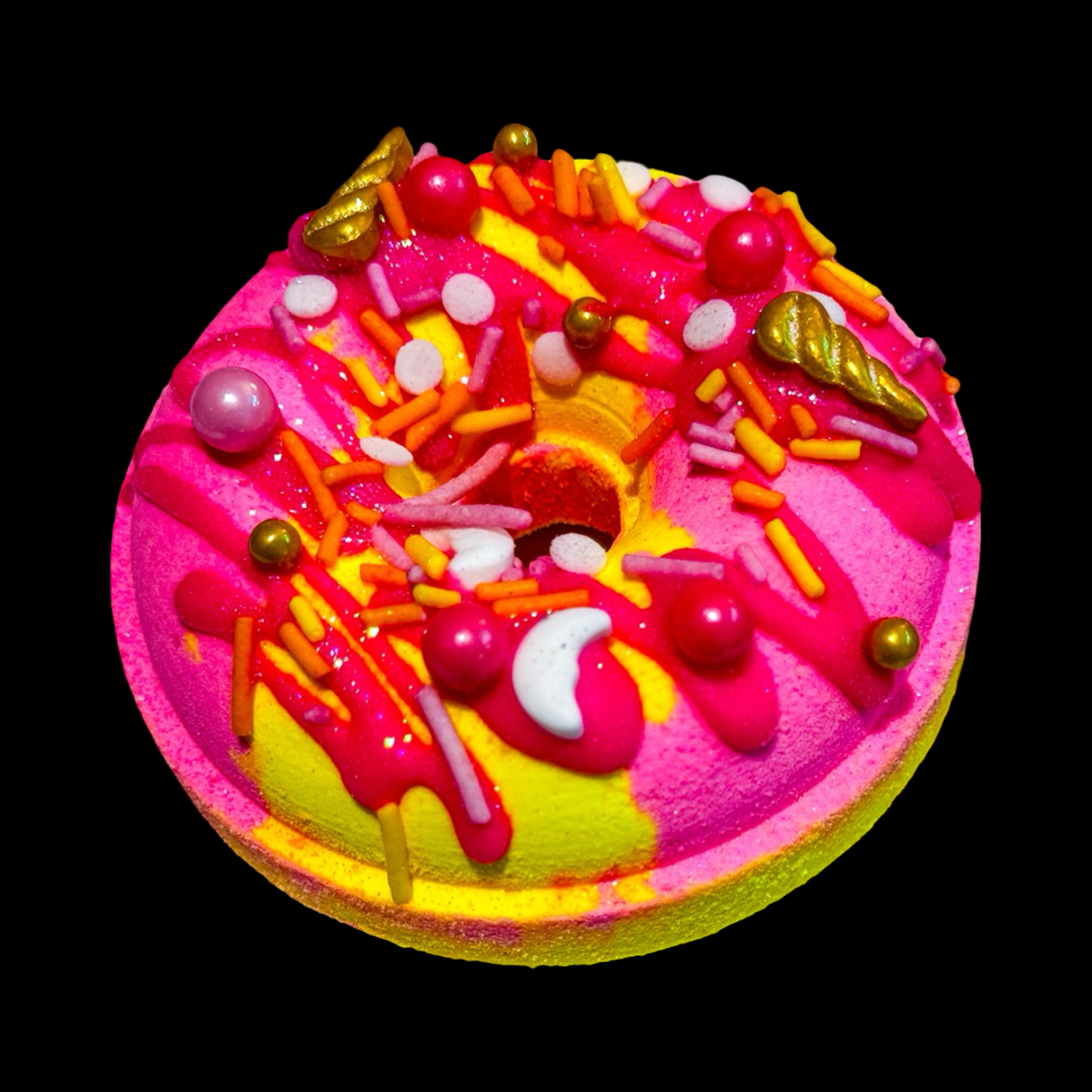 Phoenix Bath and Body - Wholesale Bath bomb/fizz - Donut Bath Bomb 🍩 - Mango Passionfruit Sorbet1