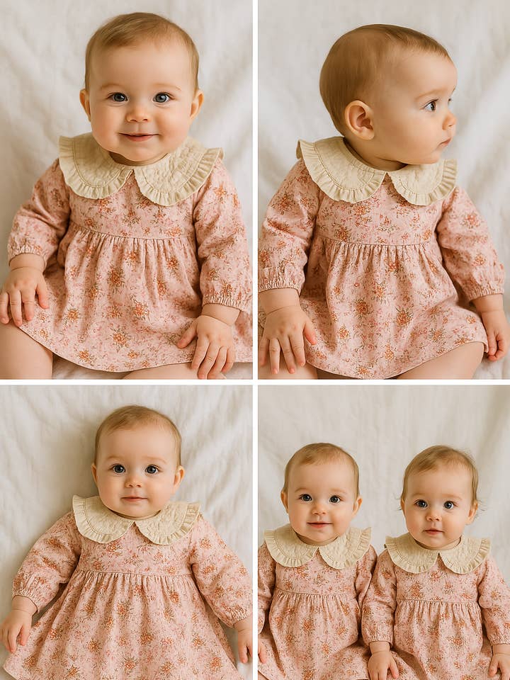 Cotton Socks - Wholesale Dress - Baby - 04 FLORAL BABY DRESS1