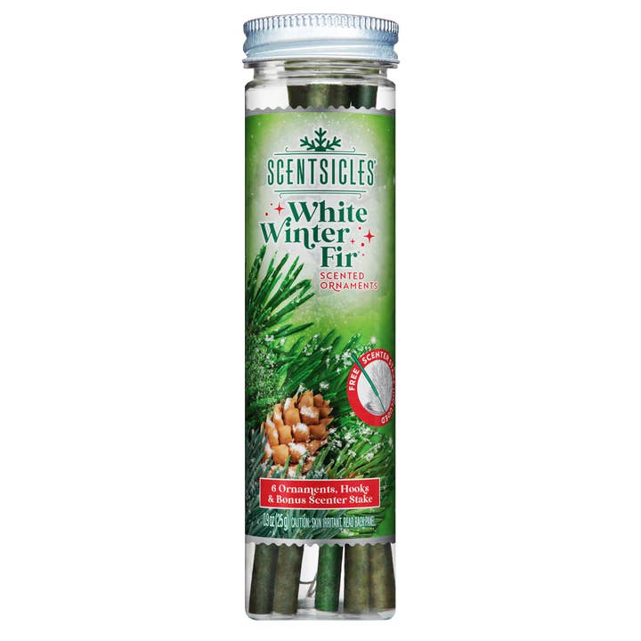Scentsicles - Wholesale Retailer Display - Home & Living - 24 Count White Winter Fir Scented Sticks