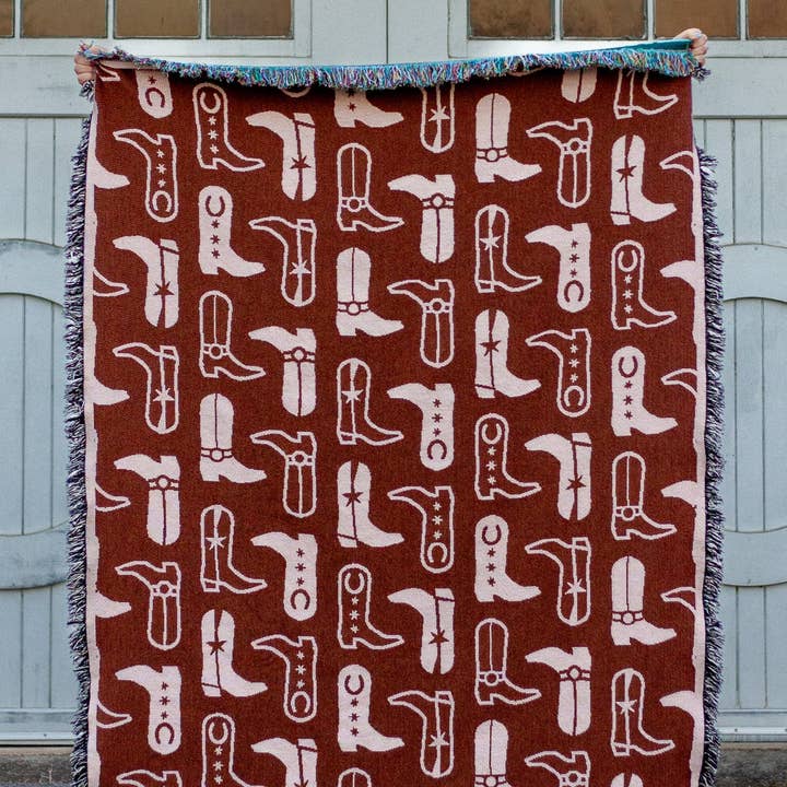 Faircloth - Wholesale Throw Blanket - BOOTS! Blanket