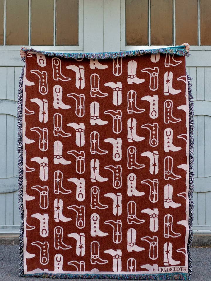 BOOTS! Blanket for wholesale by Faircloth