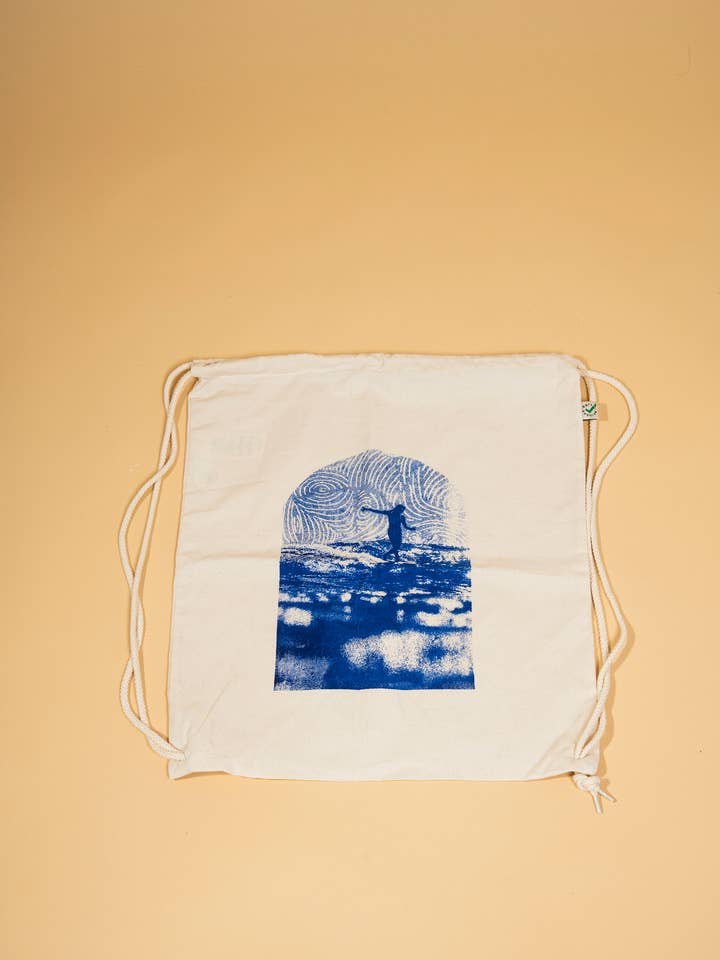 Dancing Waves Beutel Natural für den Großhandel von Emocean