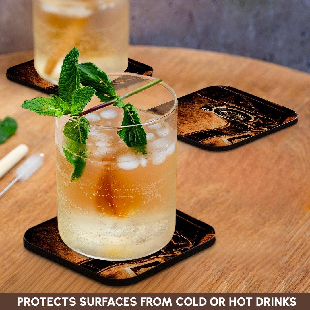 3dRose - Wholesale Coasters - 3dRose, Image of Old Grungy Film Camera, Coaster9