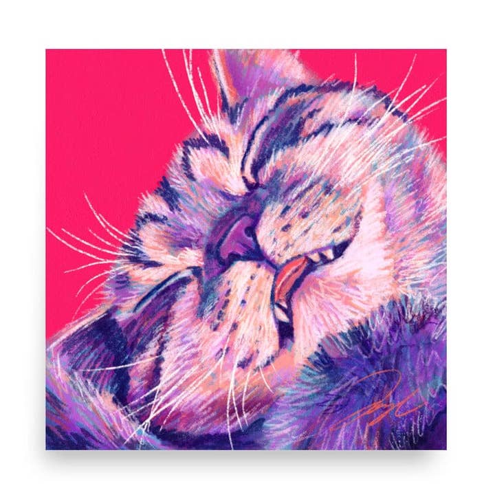 Close Encounters Collection - Eepy Painting | Fine Art Print for wholesale by JoyousJoyfulJoyness