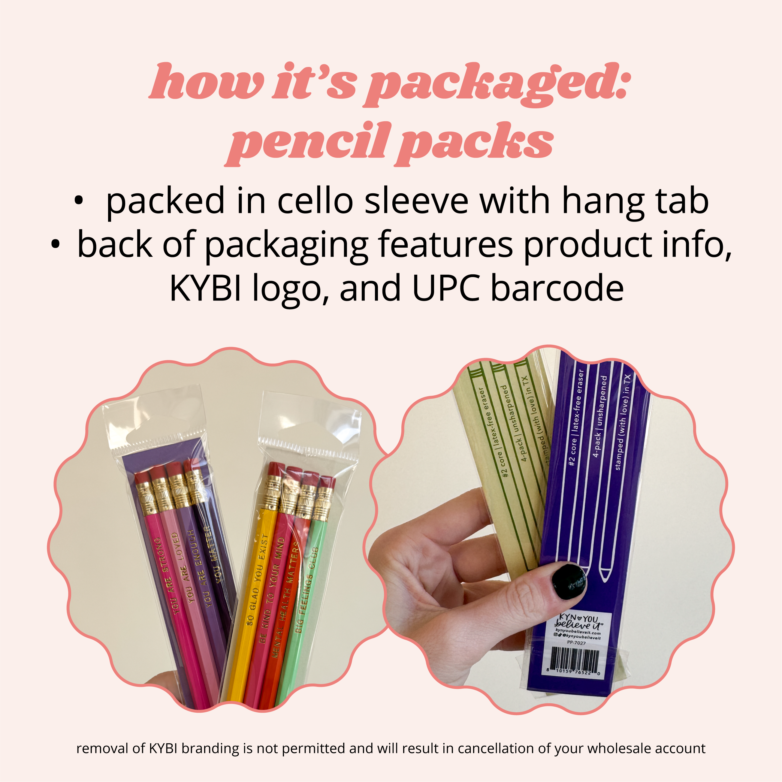 Kyn You Believe It - Wholesale Pencil - Progress Over Perfection Pencil Pack6