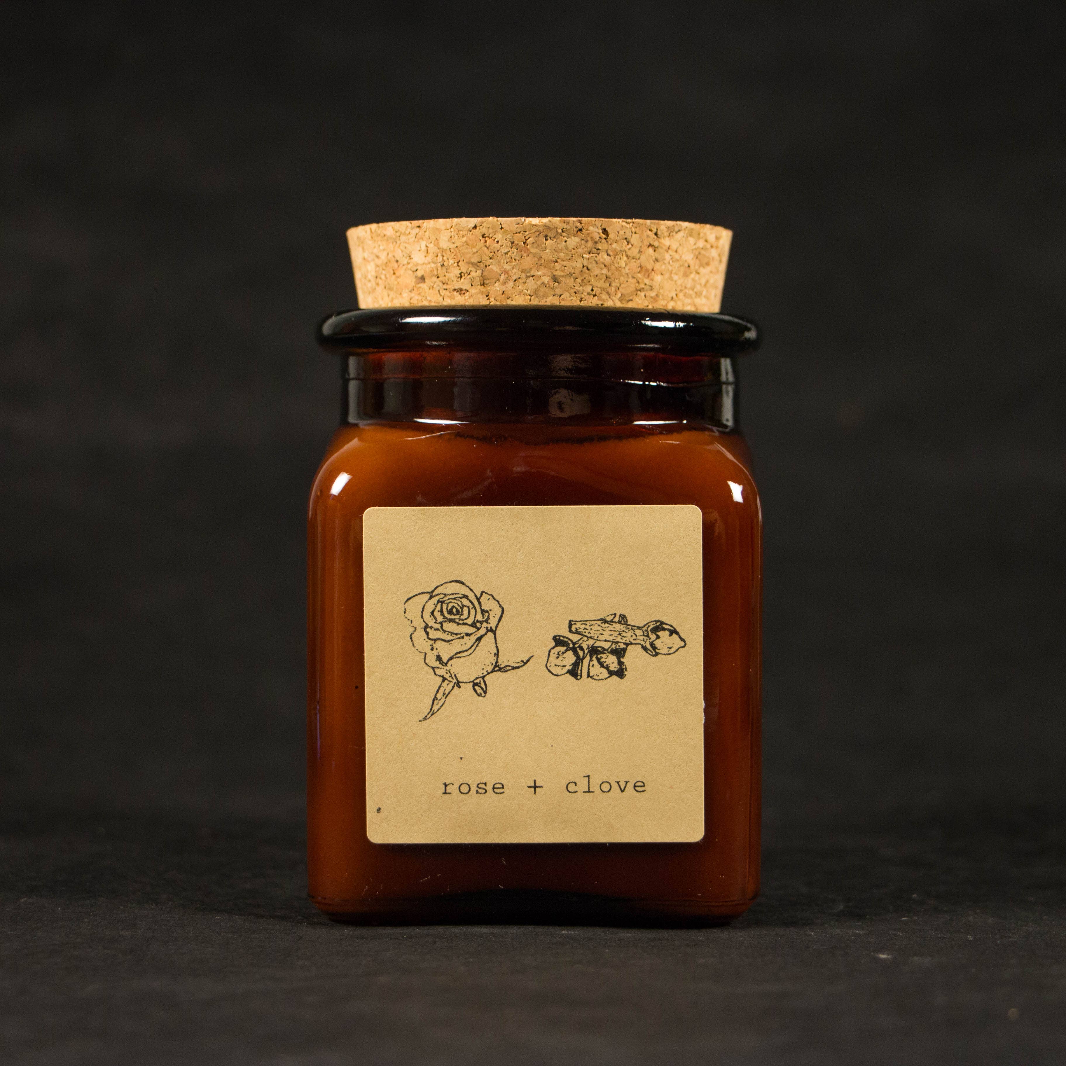 Moonrise Candle Co. - Wholesale Jar/Filled Candle - Rose + Clove1