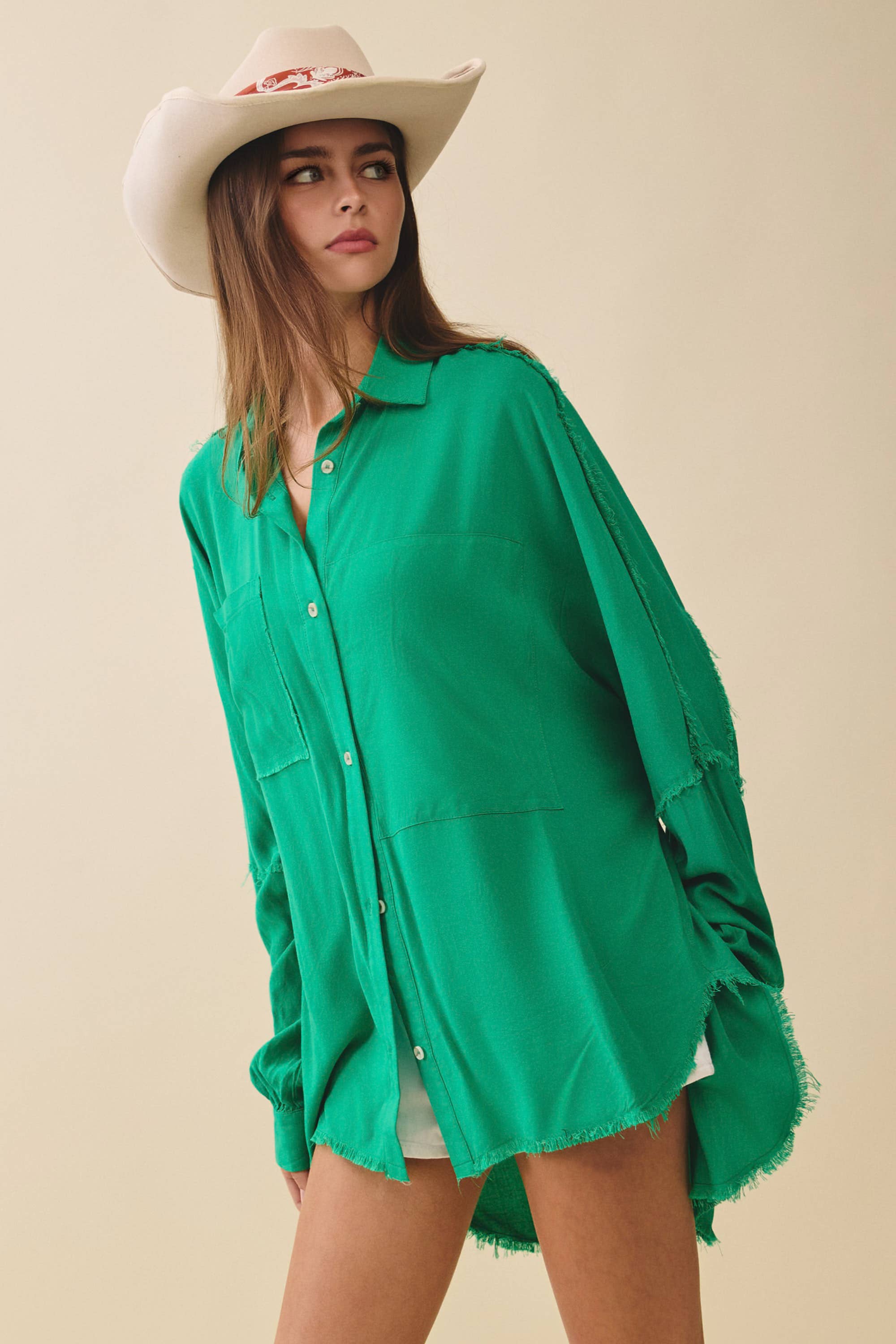 AEMI + CO - Wholesale Button Down Shirt - Women's - 879AK Delilah Shirt23